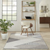 Nourison Paxton PAX04 Grey Slate Area Rug Room Image Feature