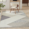 Nourison Paxton PAX04 Grey Slate Area Rug Corner Image