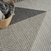 Nourison Paxton PAX04 Grey Slate Area Rug Corner Image