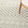 Nourison Paxton PAX05 Ivory/Grey Area Rug Corner Image