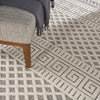 Nourison Paxton PAX05 Ivory/Grey Area Rug Corner Image