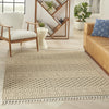 Nourison Paxton PAX05 Mocha Area Rug Corner Image