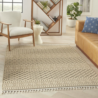 Nourison Paxton PAX05 Mocha Area Rug Corner Image