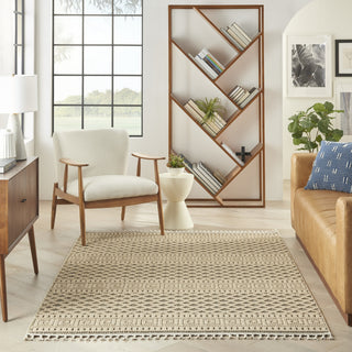 Nourison Paxton PAX05 Mocha Area Rug Room Image Feature