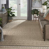 Nourison Paxton PAX05 Mocha Area Rug Corner Image