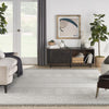 Nourison Paxton PAX06 Grey Ivory Area Rug Room Image Feature
