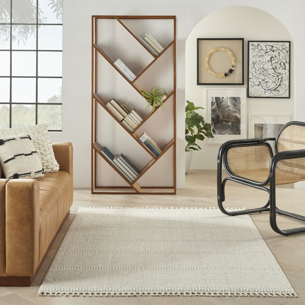 Nourison Paxton PAX06 Ivory Area Rug Room Image Feature