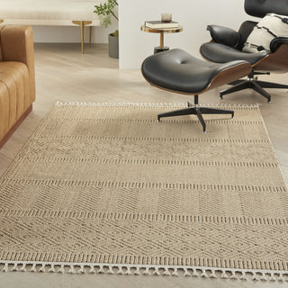 Nourison Paxton PAX06 Mocha Area Rug Corner Image