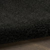 Nourison Pacific Shag PCS01 Black Area Rug Corner Image