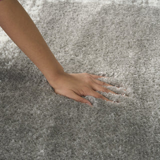 Nourison Pacific Shag PCS02 Grey Area Rug Texture 2