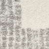 Nourison Pacific Shag PCS02 Ivory Grey Area Rug Swatch Image