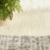 Nourison Pacific Shag PCS02 Ivory Grey Area Rug Texture Image