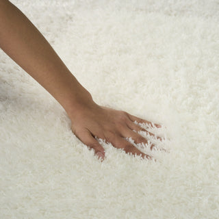 Nourison Pacific Shag PCS02 Ivory Beige Area Rug Room Image Feature