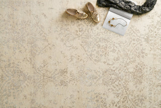 Loloi Pearl PU-03 Antique Ivory/Taupe Area Rug Lifestyle Image Feature