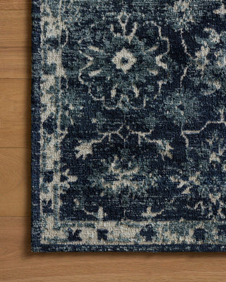 Loloi II Percival PCV-02 Navy/Ivory Area Rug Corner Image