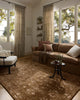 Loloi II Percival PCV-03 Mocha/Sand Area Rug Lifestyle Image Feature