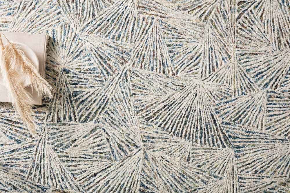 Loloi Peregrine PER-01 Lagoon Area Rug Round Image Feature