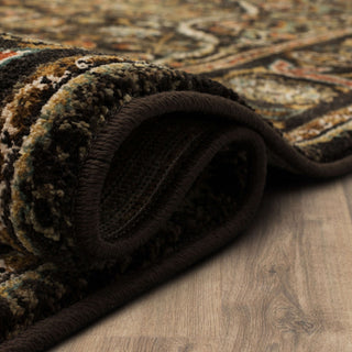Karastan Spice Market Petra Charcoal Area Rug Detail Image