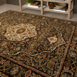 Karastan Spice Market Petra Charcoal Area Rug Main Image
