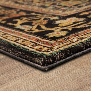Karastan Spice Market Petra Charcoal Area Rug Angle Image