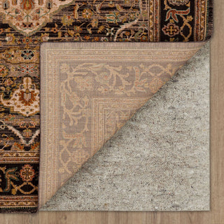 Karastan Spice Market Petra Charcoal Area Rug Back Image