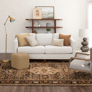 Karastan Spice Market Petra Charcoal Area Rug Lifestyle Image