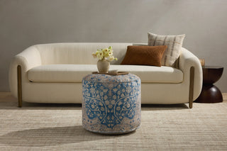 Loloi Poufs LPF211 Blue / Tangerine Lifestyle Image
