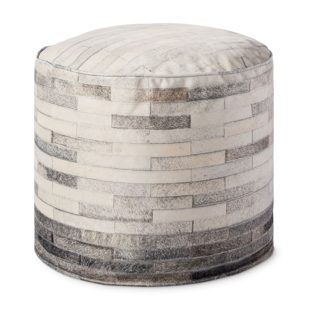 Loloi Poufs PF0002 Ivory / Grey main image