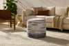 Loloi Poufs PF0002 Ivory / Grey Lifestyle Image