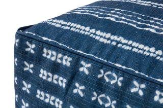 Loloi Poufs PF0007 Indigo / Ivory Corner Image