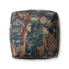 Loloi Poufs LPF0045 Blue / Multi Pouf Lifestyle Image Feature