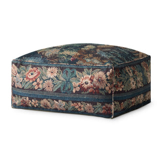 Loloi Poufs LPF0045 Blue / Multi Pouf Main Image