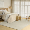 Nourison Pure Grids PGR01 Ivory Beige Area Rug by DKNY Room Image Feature