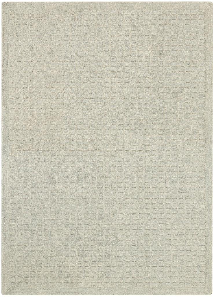 Nourison Pure Grids PGR01 Light Blue Area Rug by DKNY main image