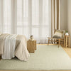 Nourison Pure Grids PGR01 Light Green Area Rug by DKNY Room Image Feature