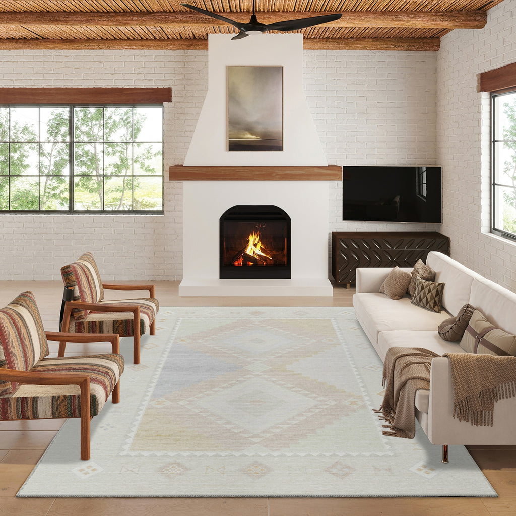 Dalyn Phoenix PH2 Ivory Area Rug Lifestyle Image Feature