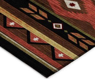 Dalyn Phoenix PH3 Chocolate Area Rug Corner Image