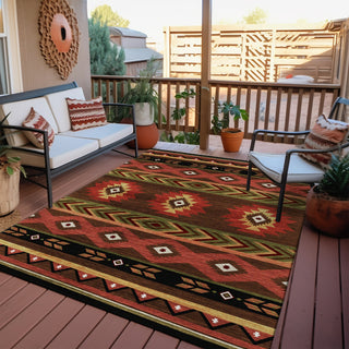 Dalyn Phoenix PH3 Chocolate Area Rug Outdoor Lifestyle Image