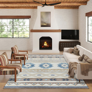 Dalyn Phoenix PH3 Ivory Area Rug Lifestyle Image Feature