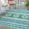 Dalyn Phoenix PH3 Teal Area Rug Outdoor Lifestyle Image