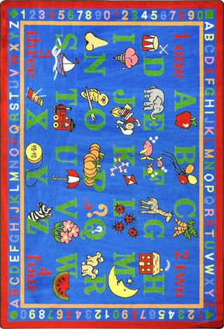 Joy Carpets Kid Essentials Phonics Fun Multi Area Rug