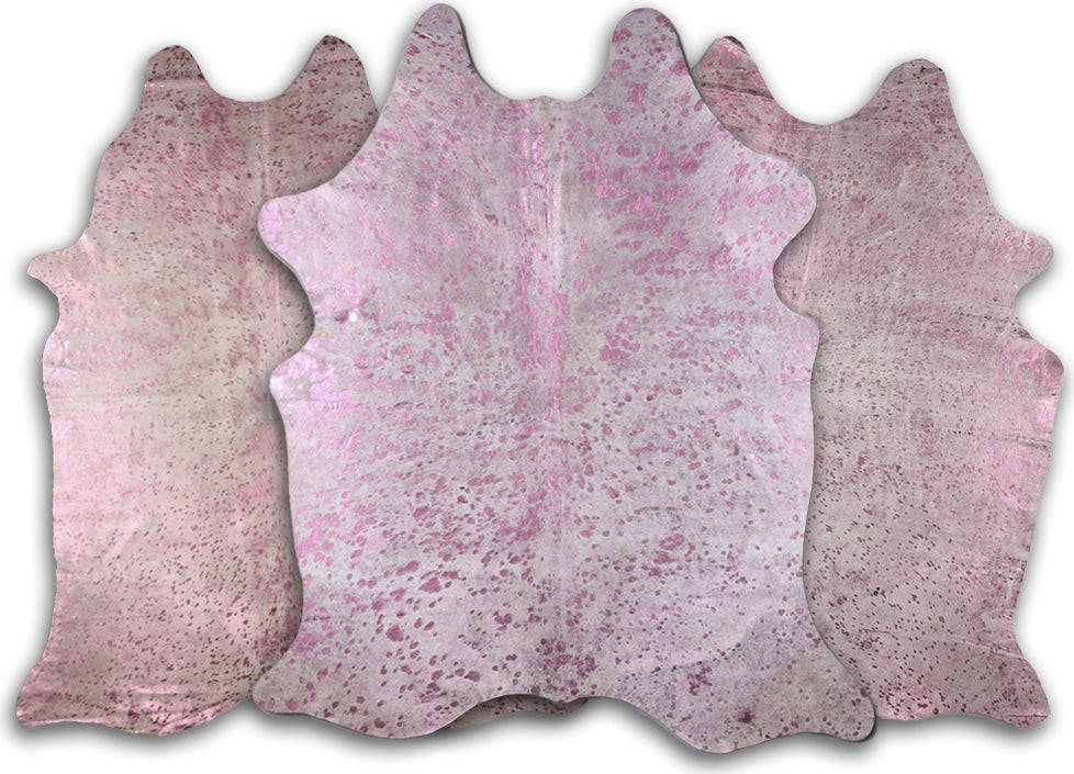 Dekoland Acid Washed Pink on White Area Rug