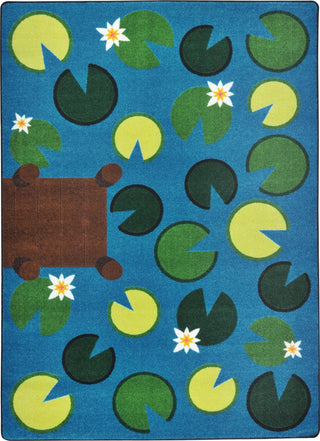 Joy Carpets Kid Essentials Playful Pond Multi Area Rug