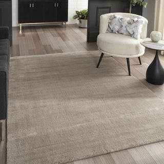 Nourison Plush Cloud PLC01 Taupe Area Rug by Home Room Image Feature