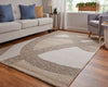 Feizy Pollock 8952F Brown/Tan/Ivory Area Rug Lifestyle Image Feature