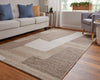 Feizy Pollock 8953F Brown/Tan/Ivory Area Rug Lifestyle Image Feature
