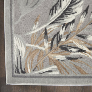 Nourison Pompeii PMP01 Grey Area Rug Detail Image