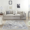 Nourison Pompeii PMP01 Grey Area Rug Room Image Feature