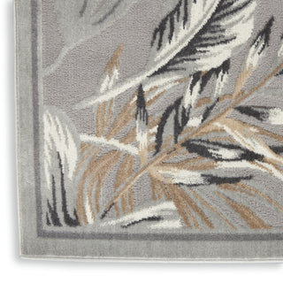 Nourison Pompeii PMP01 Grey Area Rug Texture Image