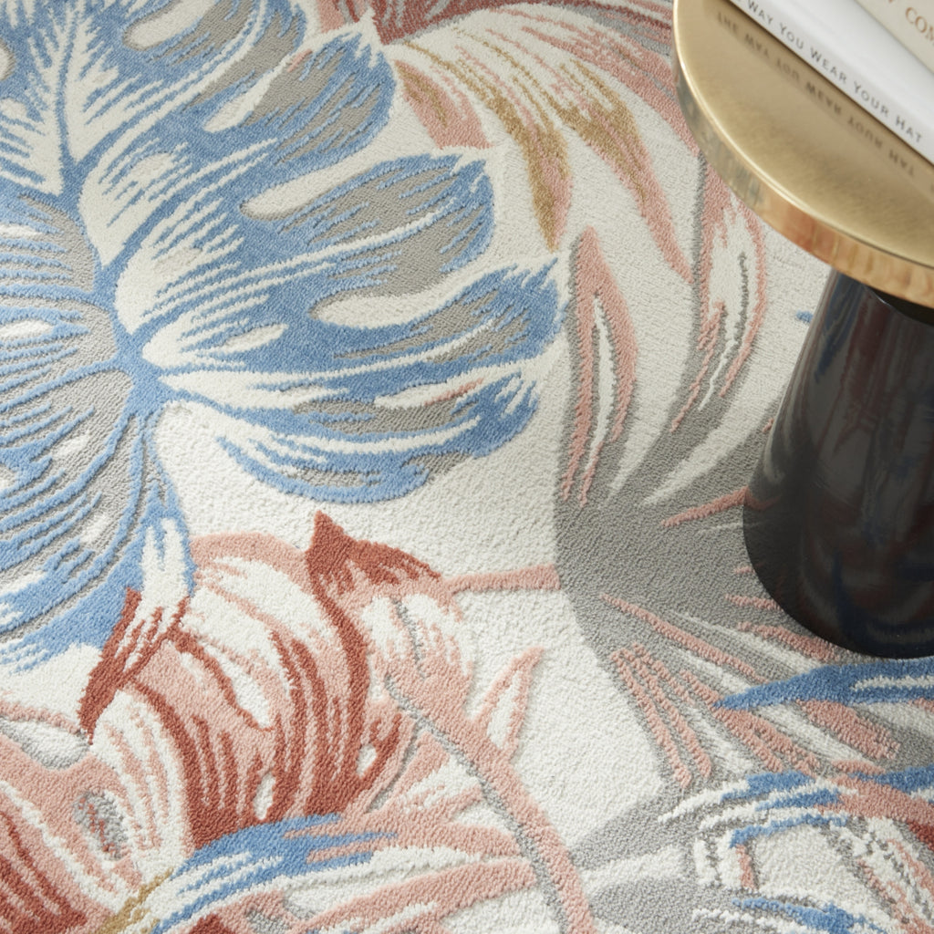 Nourison Pompeii PMP01 Multicolor Area Rug Corner Image